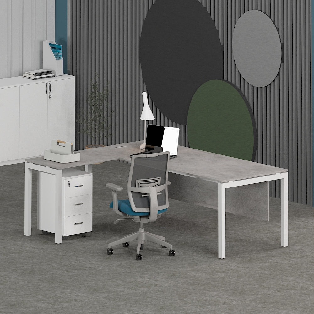 Matrix L-Shaped Executive Desk | Office Furniture Manufacturer & Supplier in Dubai | null