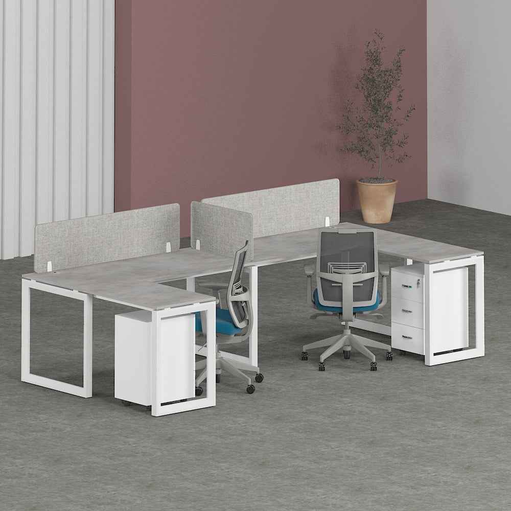 Solana Workstation Cluster of 2 In-Line (C-Shape)