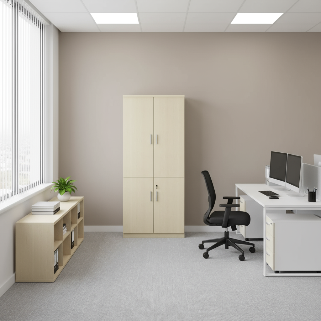 AVA Wooden Full Height Cabinet (Swing Door)