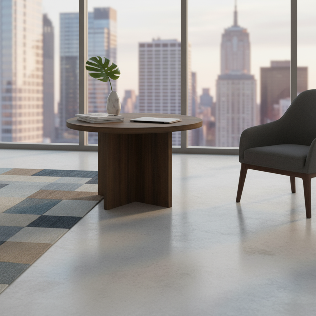Horizon Wooden Round Meeting Table