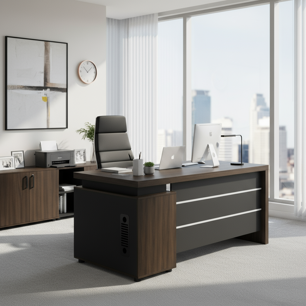 Horizon Wooden Workstation Table -V2
