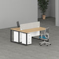Milo Workstation In Loop Leg-2 Person (Face To Face) | Office Furniture Manufacturer & Supplier in Dubai | Milo Office Workstation Table 