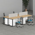 Milo Workstation In Loop Leg-4 Person (Face To Face) | Office Furniture Manufacturer & Supplier in Dubai | Office Workstation