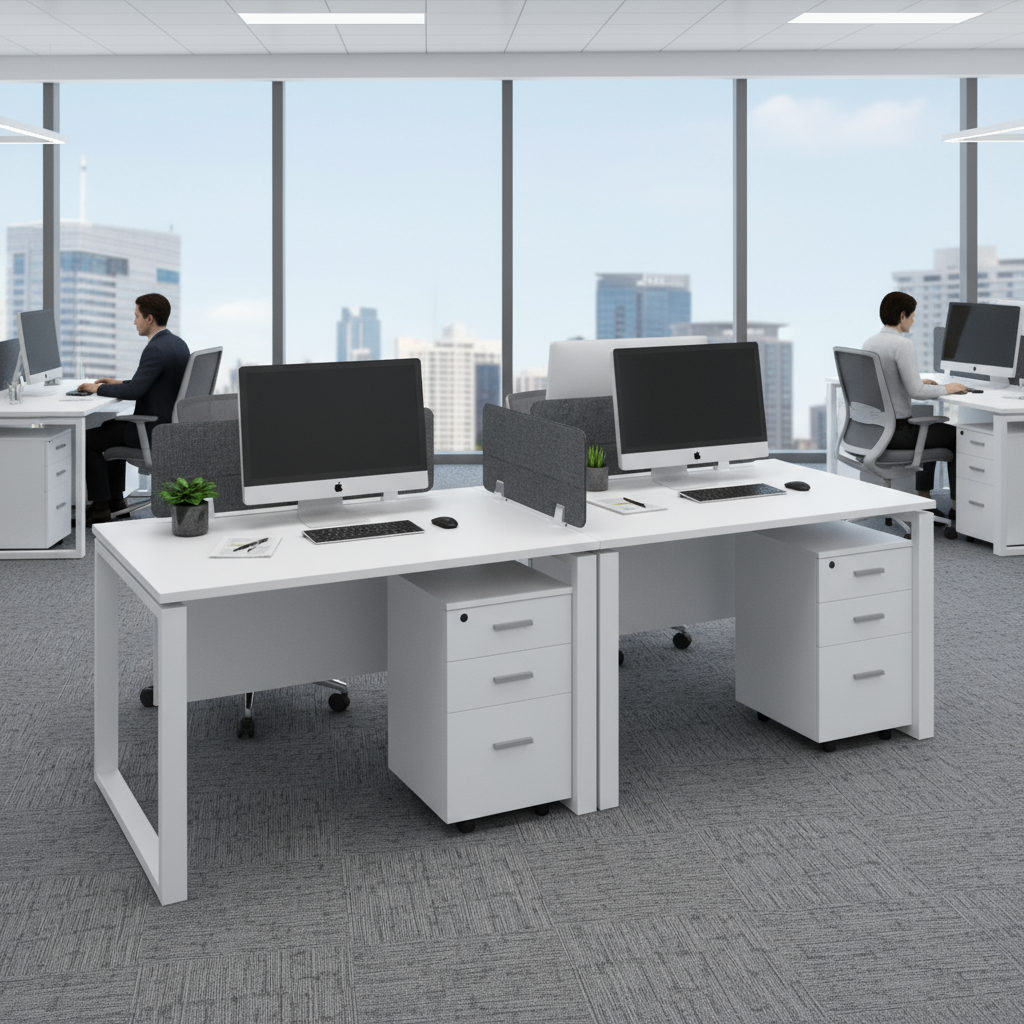 Pearl Workstation In Loop Leg-2 Person (Linear Type)