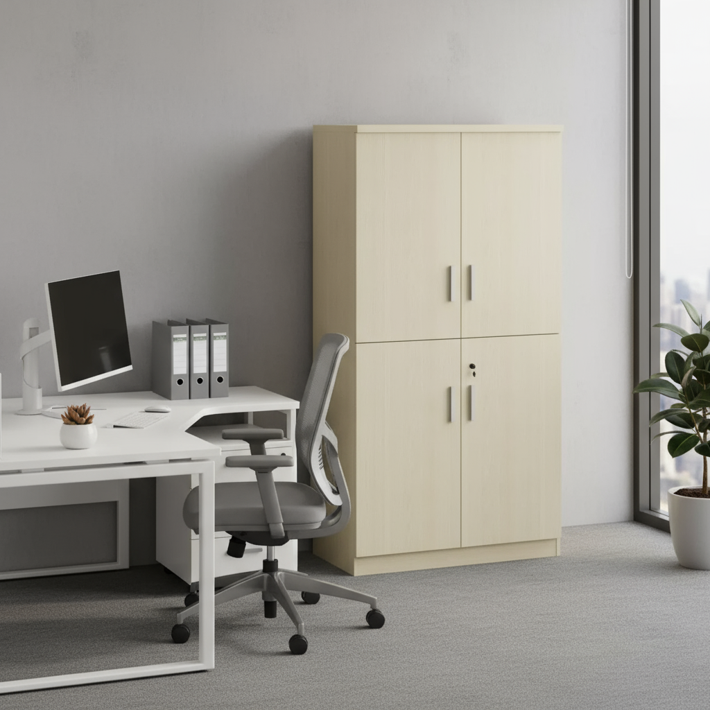 AVA Wooden Full Height Cabinet (Swing 4 Door)