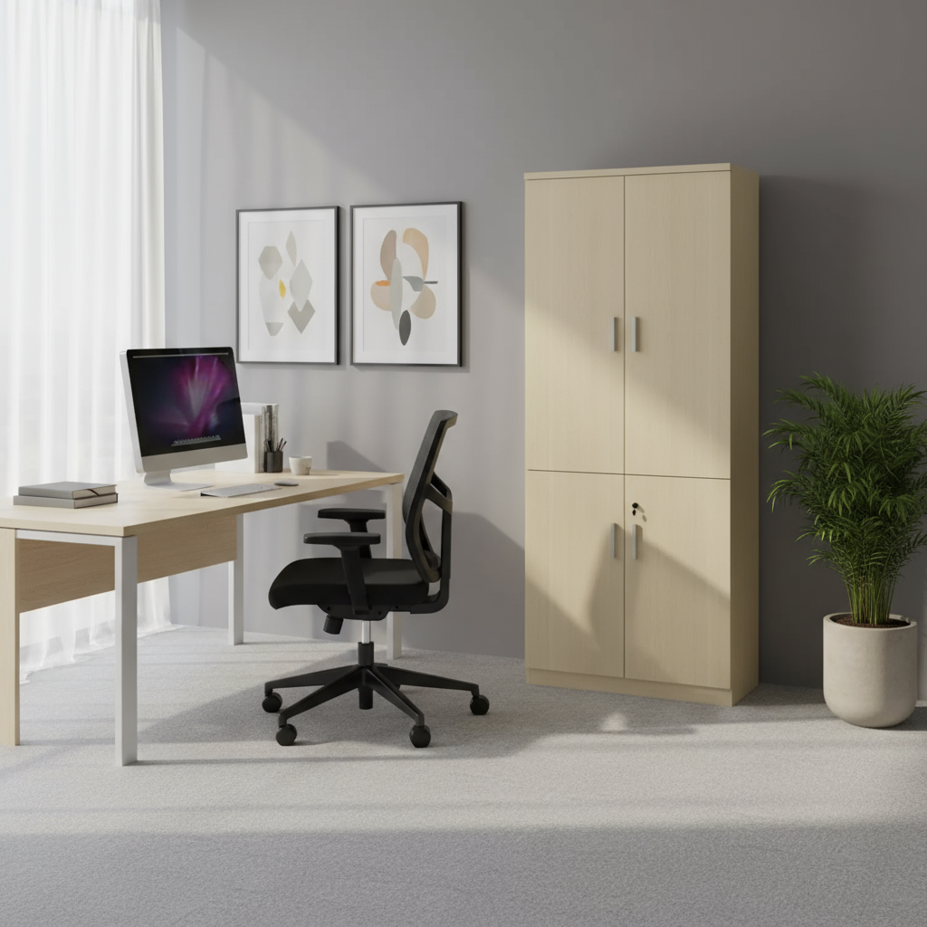 AVA Wooden Full Height Cabinet (Swing Door)