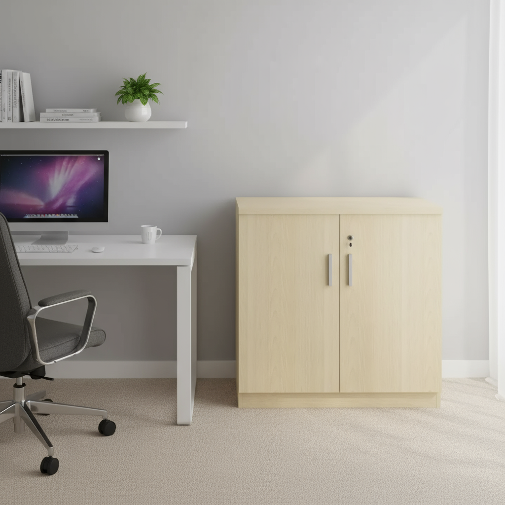 AVA Wooden Low Height Cabinet (Swing Door)