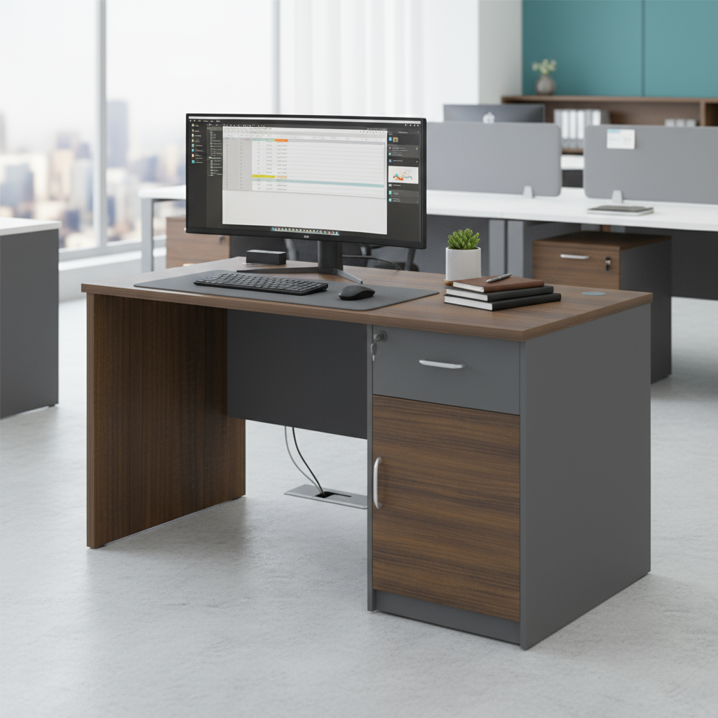 Horizon Wooden Workstation Table