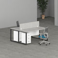 Milo Workstation In Loop Leg-2 Person (Face To Face) | Office Furniture Manufacturer & Supplier in Dubai | Milo Office Workstation Table 