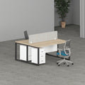 Milo Workstation In Loop Leg-2 Person (Face To Face) | Office Furniture Manufacturer & Supplier in Dubai | Milo Office Workstation Table 