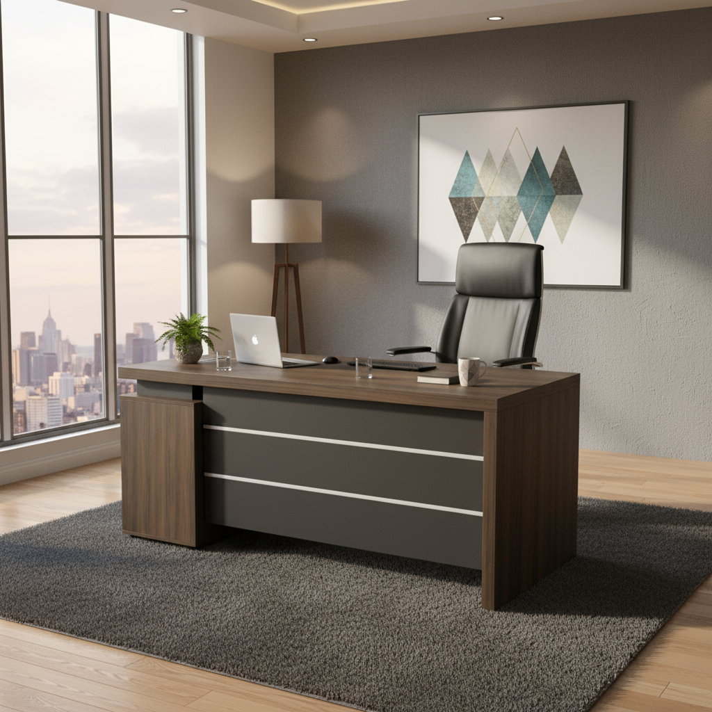 Horizon Wooden Workstation Table -V2