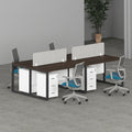 Milo Workstation In Loop Leg-4 Person (Face To Face) | Office Furniture Manufacturer & Supplier in Dubai | Office Workstation