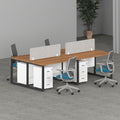 Milo Workstation In Loop Leg-4 Person (Face To Face) | Office Furniture Manufacturer & Supplier in Dubai | Office Workstation
