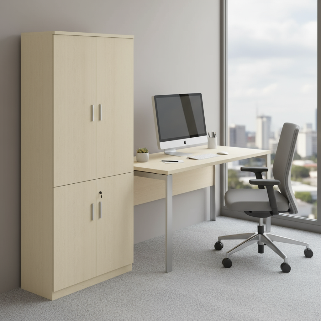 AVA Wooden Full Height Cabinet (Swing Door)