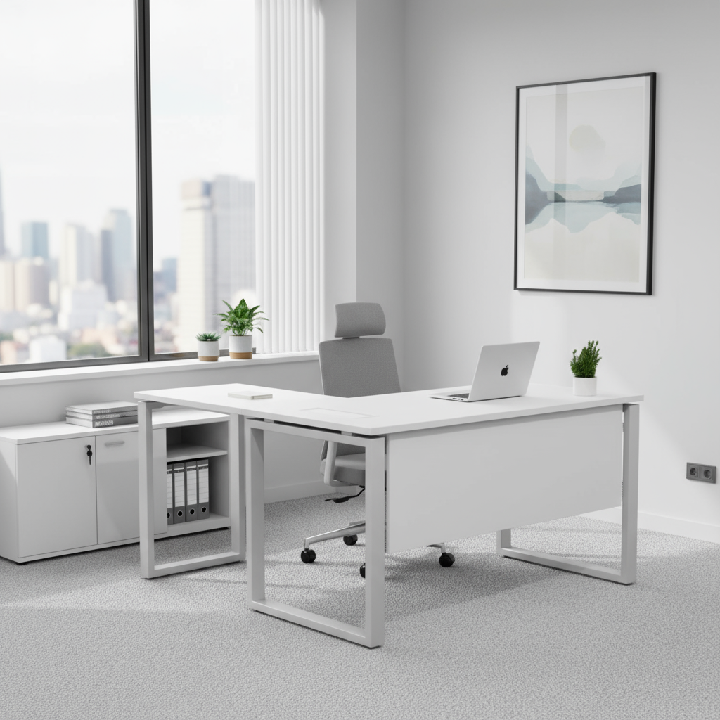 Aura L-Shaped Executive Table