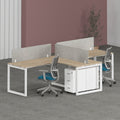 Milo Workstation Cluster of 2 In-Line (T-Shape) | Office Furniture Manufacturer & Supplier in Dubai | null