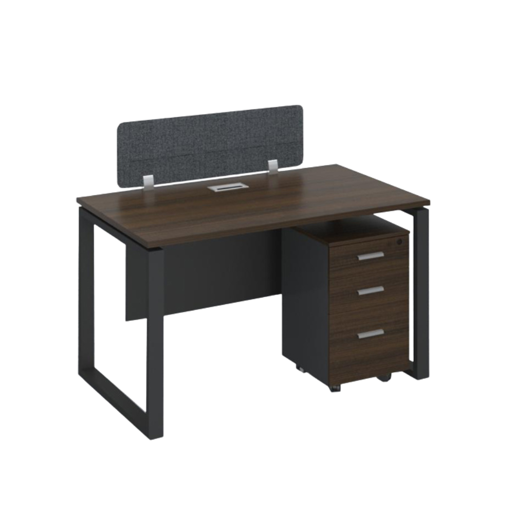 Horizon Workstation In Loop Leg-Single Person (Straight Table)