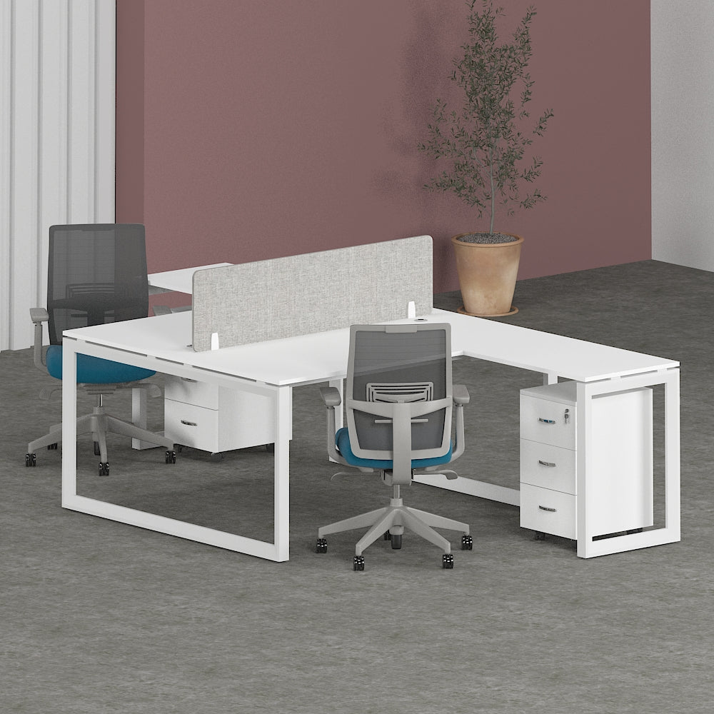 Milo Workstation Cluster of 2 Face-to-Face (T-Shape) | Office Furniture Manufacturer & Supplier in Dubai | null