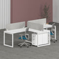 Milo Workstation Cluster of 2 In-Line (T-Shape) | Office Furniture Manufacturer & Supplier in Dubai | null