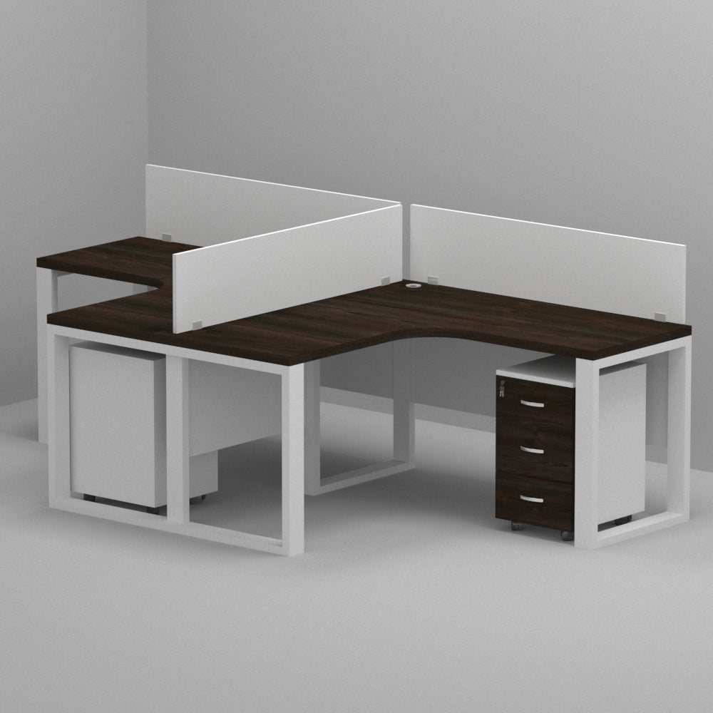 L Shaped Two person Workstation - Office Store Dubai