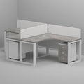 L Shaped Two person Workstation - Office Store Dubai