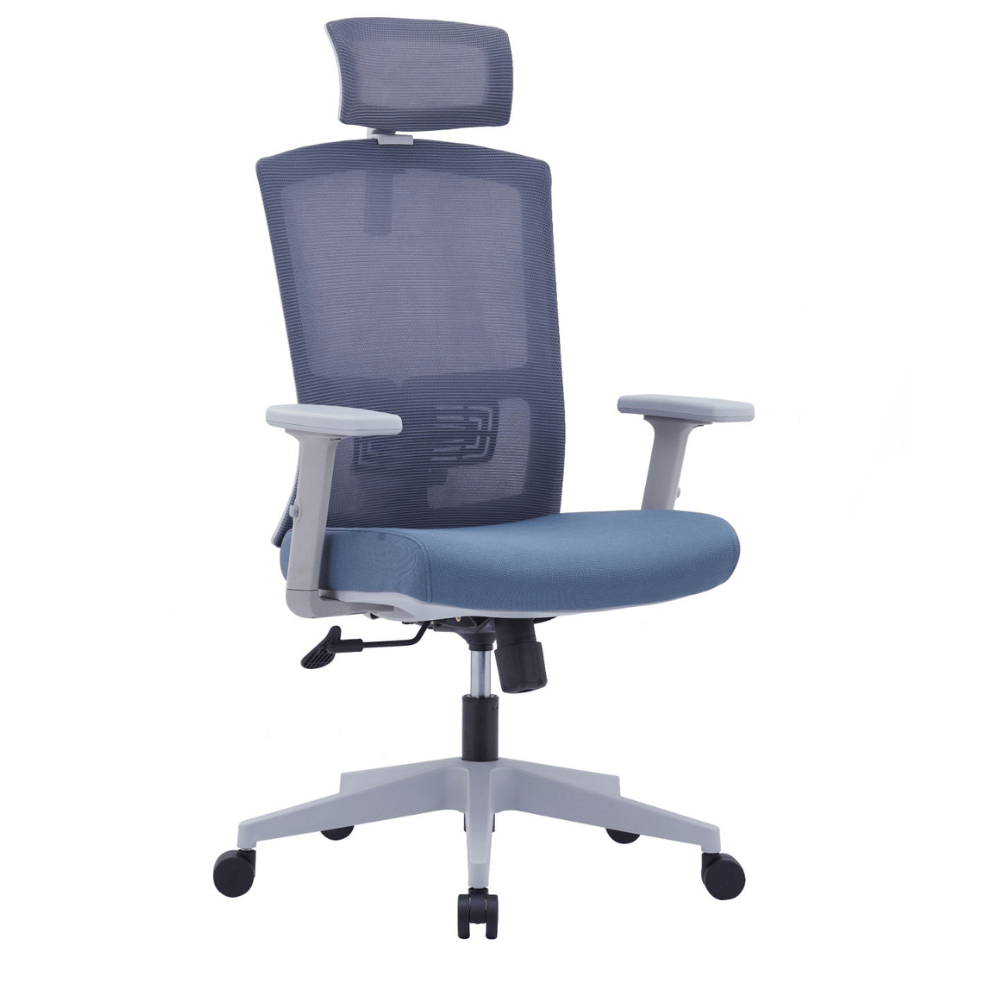 Nicole High Back Ergonomic Chair (Grey) - Office Store Dubai