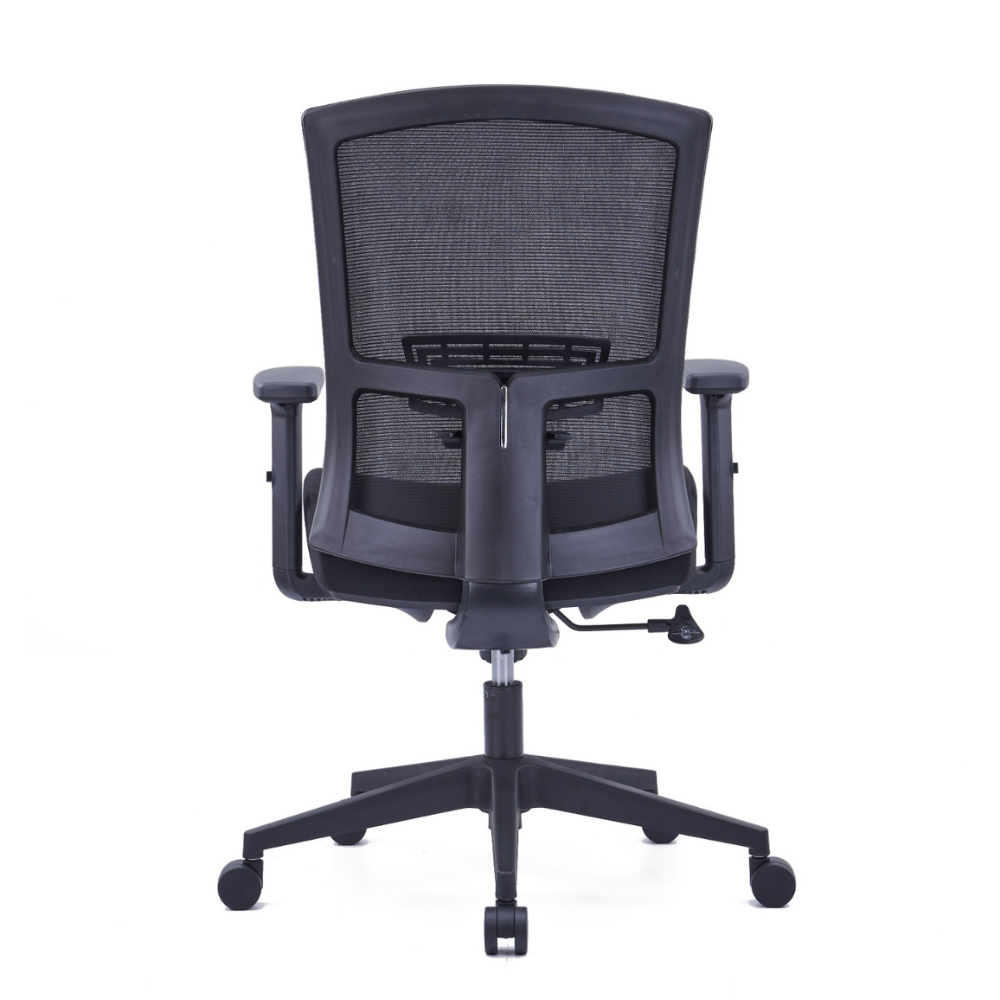 Nicole Medium Back Ergonomic Chair (Black) - Office Store Dubai