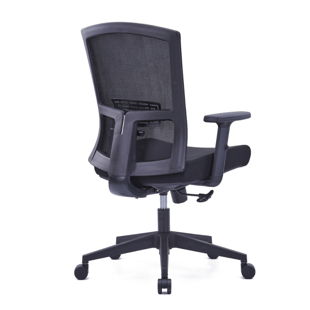 Nicole Medium Back Ergonomic Chair (Black) - Office Store Dubai