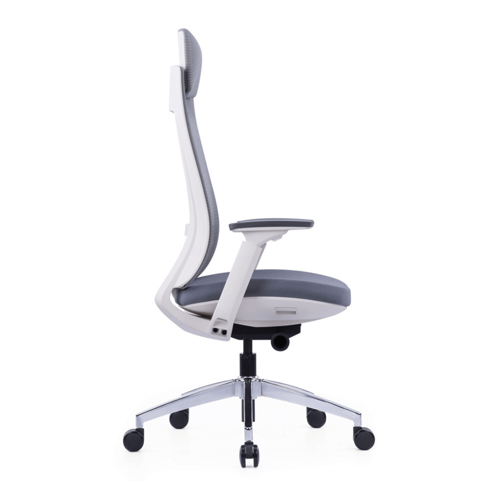 Otto High Back Ergonomic Chair ( White ) - Office Store Dubai