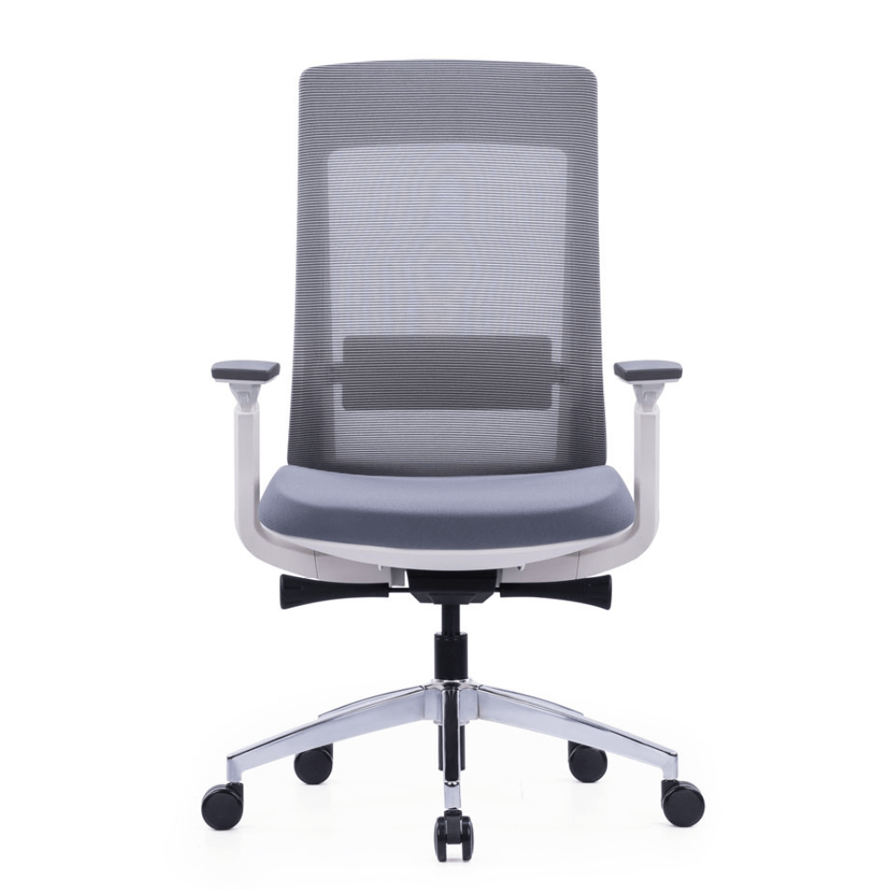 Otto Medium Back Ergonomic Chair ( White ) - Office Store Dubai